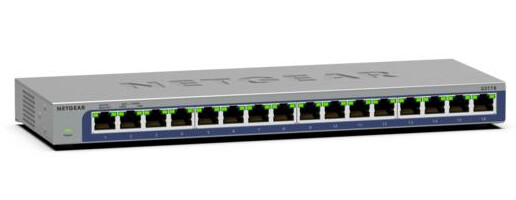 NETGEAR GS116 Unmanaged L2 Gigabit Ethernet (10/100/1000) Zwart - Afbeelding 3