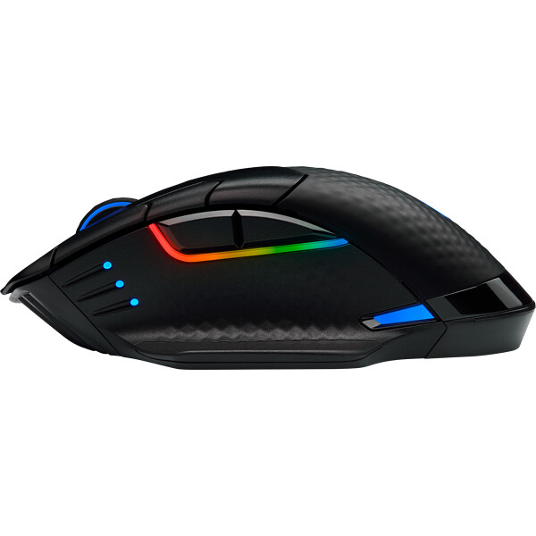 Corsair DARK CORE RGB PRO muis Gamen Rechtshandig RF Wireless + Bluetooth + USB Type-A Optisch 18000 DPI - Afbeelding 3