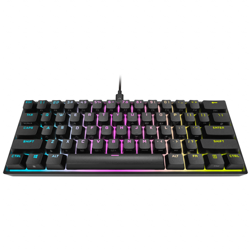 Corsair K65 RGB MINI toetsenbord Gamen USB Belgisch Zwart - Afbeelding 2