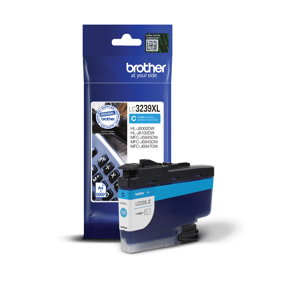 Brother LC3239XLC inktcartridge 1 stuk(s) Origineel Hoog (XL) rendement Cyaan - Afbeelding 3