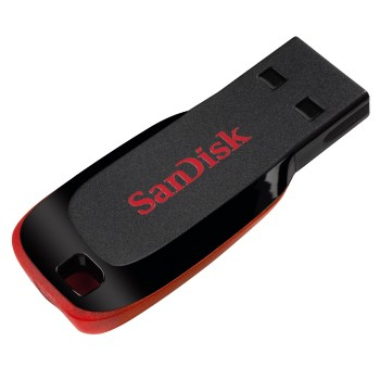 SanDisk Cruzer Blade USB flash drive 64 GB USB Type-A 2.0 Zwart, Rood - Afbeelding 2