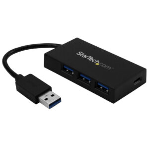 StarTech.com 4 Port USB 3.0 Hub - USB Type-A Hub met 1x USB-C & 3x USB-A SuperSpeed - Mini USB 3.2 Gen 1 (5Gbps) BC 1.2 Charging