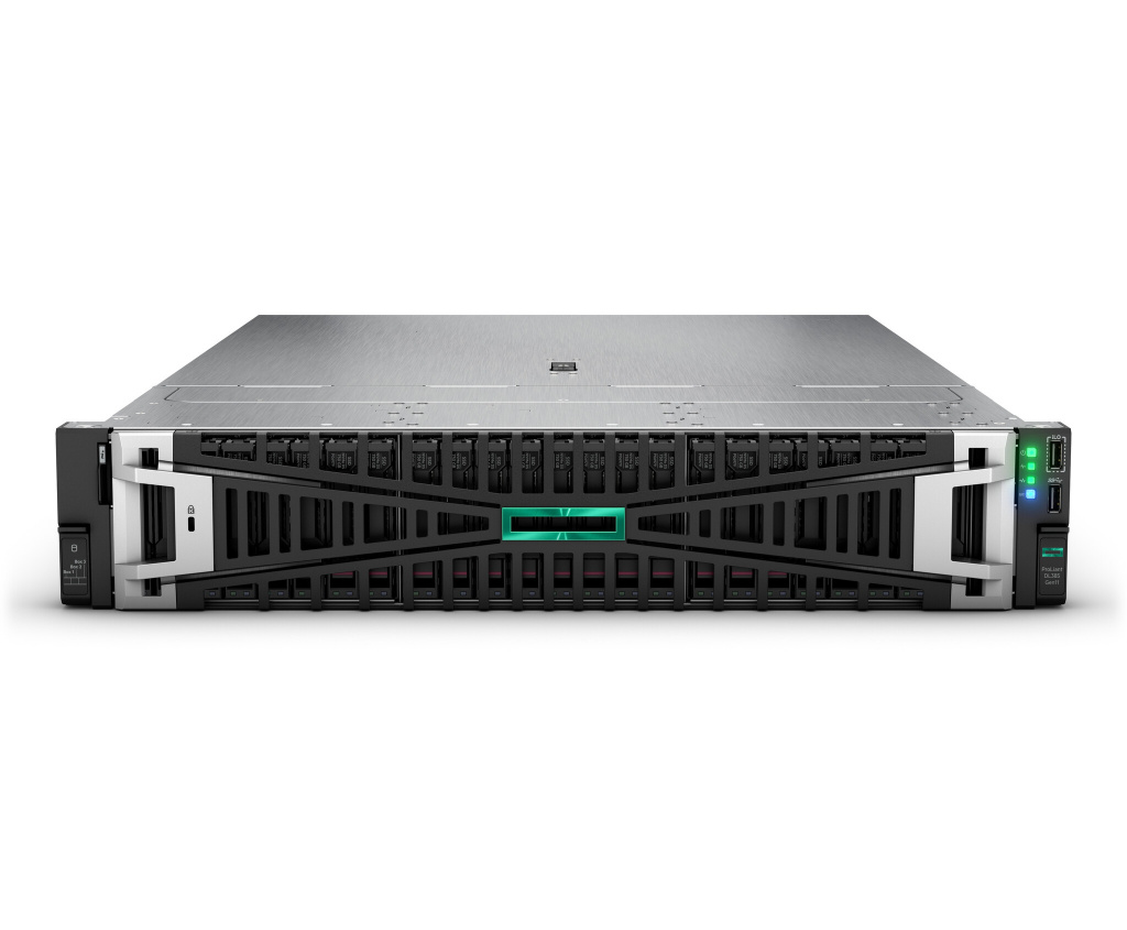 HPE ProLiant DL385 Gen11 9115 2.6GHz 16c 1P 2x32GB-R 8SFF 1x7.68TB NVMe SSD 2x1000W PS EU server Rack (2U) AMD EPYC 2,6 GHz 64 G