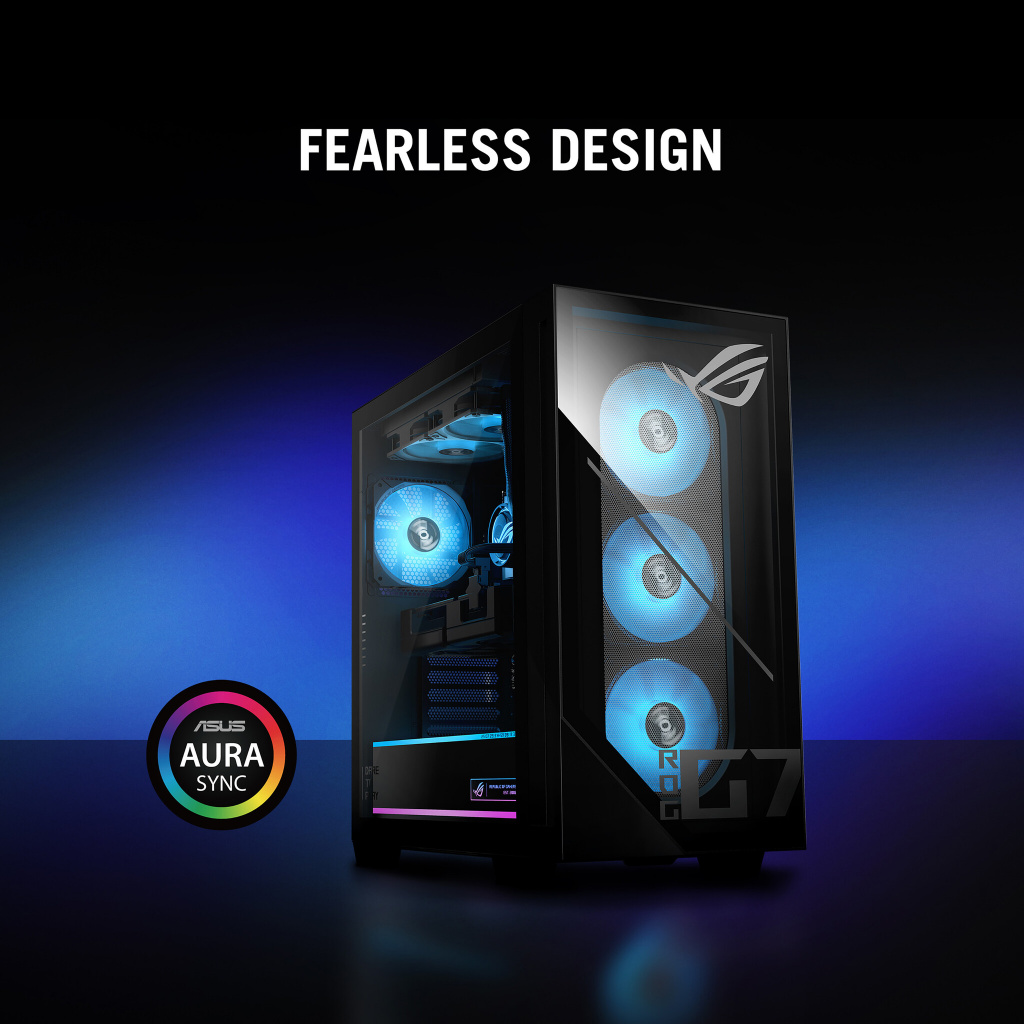 ASUS ROG G700 GM700TZ-R8400F042W AMD Ryzen™ 5 8400F 32 GB DDR5-SDRAM 1 TB SSD AMD Radeon RX 9060 XT Windows 11 Home Tower PC Zwa - Afbeelding 15