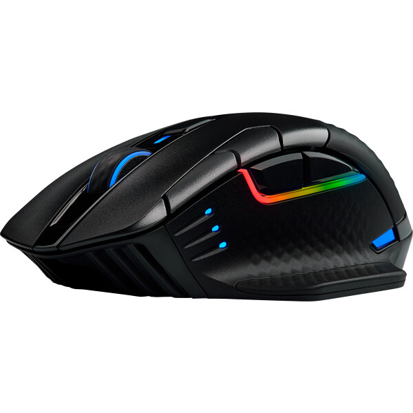 Corsair DARK CORE RGB PRO muis Gamen Rechtshandig RF Wireless + Bluetooth + USB Type-A Optisch 18000 DPI - Afbeelding 8