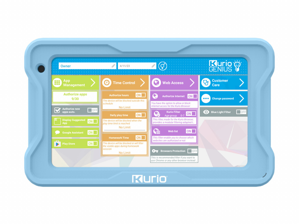 Kurio Tab lite 32 GB Wifi Blauw - Afbeelding 2