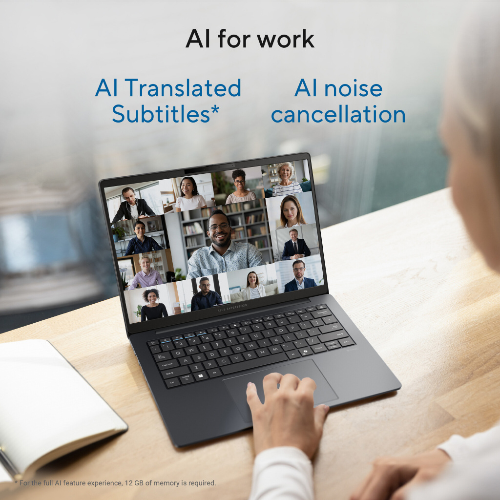 ASUS ExpertBook B3 B3405CCA-LY2769X Intel Core Ultra 7 255H Laptop 35,6 cm (14") WUXGA 32 GB DDR5-SDRAM 1 TB SSD Wi-Fi 6E (802.1 - Afbeelding 15