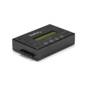 StarTech.com 1:1 Standalone Hard Drive Cloner & Wisser, SATA HDD/SSD Disk Kloner/Copier/Eraser, LCD display, TAA Compliant, OS O