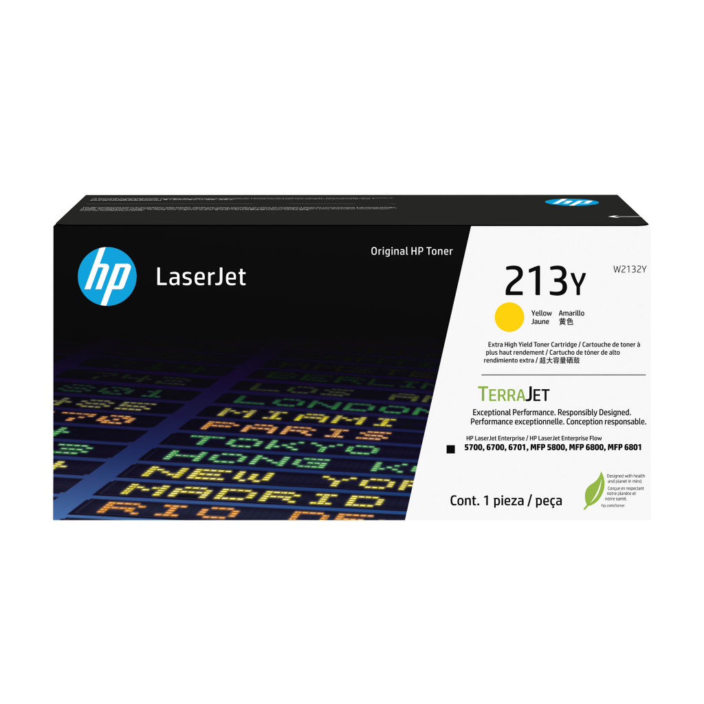 HP 213Y originele extra high-capacity LaserJet-tonercartridge, geel