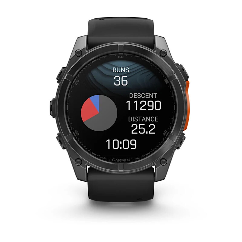 Garmin Fenix 8 3,56 cm (1.4") AMOLED 51 mm Digitaal 454 x 454 Pixels Touchscreen Grijs Wifi GPS - Afbeelding 7