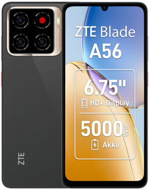 ZTE Blade A56 17,1 cm (6.75") Dual SIM Android 15 4G USB Type-C 4 GB 128 GB 5000 mAh Zwart