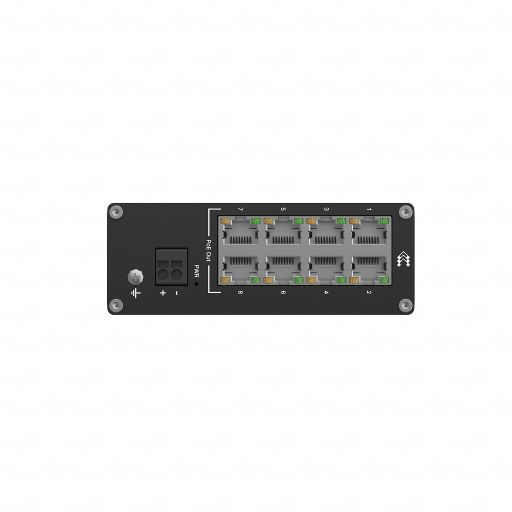 Teltonika NETWORKS TSW040 8-Port PoE+ Switch Unmanaged Fast Ethernet (10/100) Power over Ethernet (PoE) Zwart - Afbeelding 2