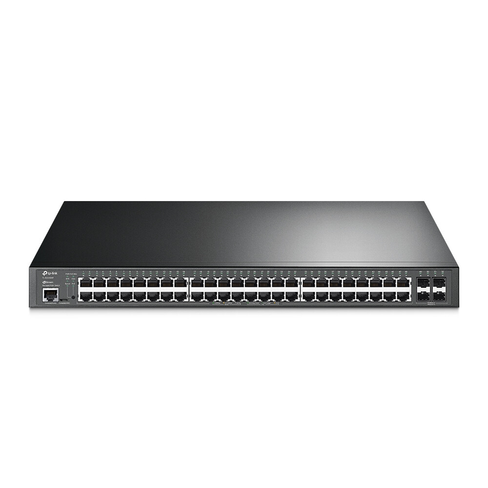 TP-Link JetStream TL-SG3452XP netwerk-switch Managed L2+ Gigabit Ethernet (10/100/1000) Power over Ethernet (PoE) 1U Zwart - Afbeelding 2