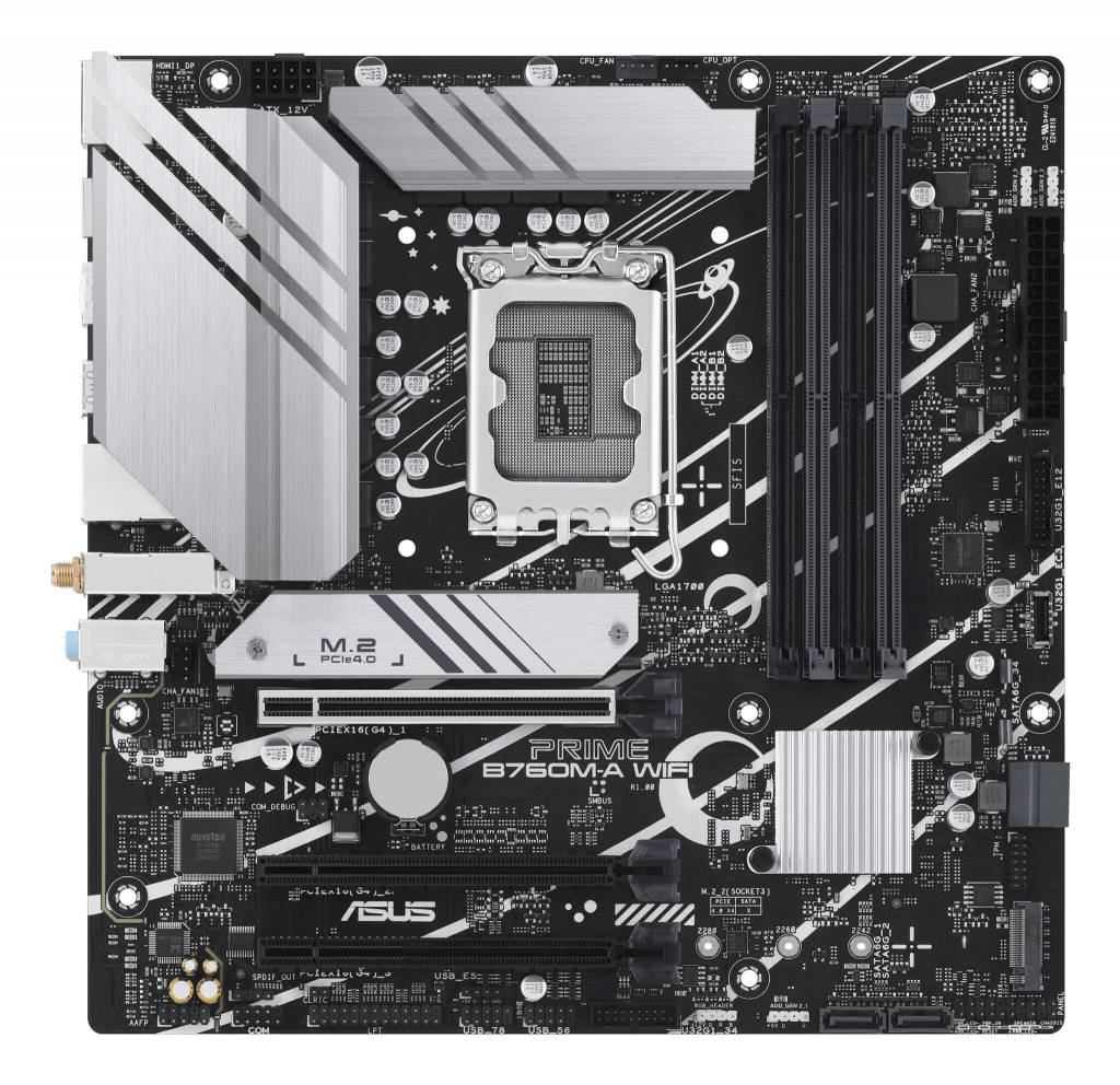 ASUS PRIME B760M-A WIFI Intel B760 LGA 1700 micro ATX - Afbeelding 2