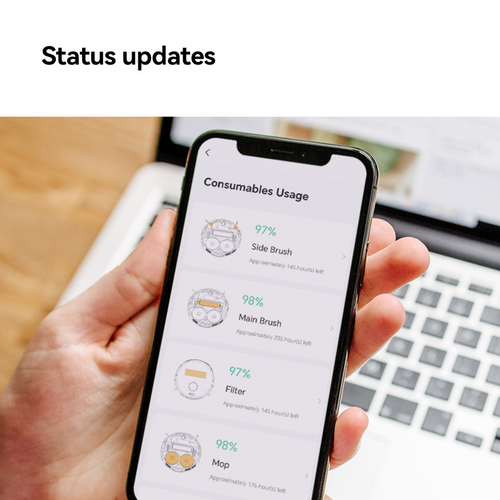 Imou RV3 0,32 l Stofzak Wit - Afbeelding 21