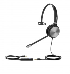Yealink UH36 Mono Teams Headset Bedraad Hoofdband Kantoor/callcenter USB Type-A Zwart, Zilver