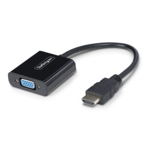 StarTech.com HDMI naar VGA Adapter/Converter, Actieve Video Converter voor Laptop/Desktop, 1920x1080 (1080p), HDMI Bron naar VGA