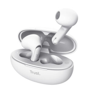 Trust Yavi Headset True Wireless Stereo (TWS) In-ear Oproepen/muziek USB Type-C Bluetooth Wit