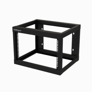 StarTech.com 2 Post 6U Heavy-Duty Wandmonteerbare Server Rack, 19" Open Frame Netwerk Rack, 45cm Diep, Data Rack voor IT/AV/Patc