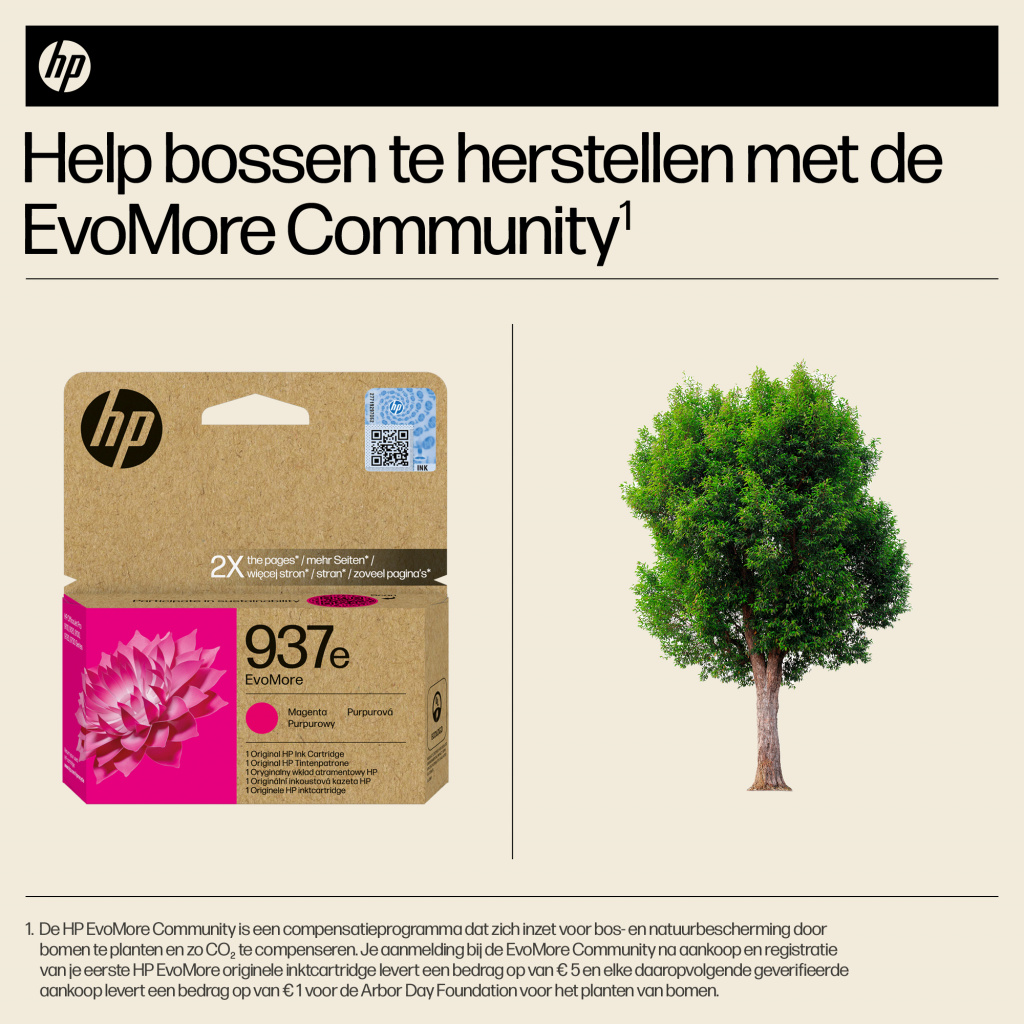 HP 937e EvoMore originele magenta inktcartridge - Afbeelding 3