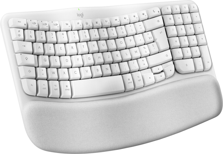 Logitech Wave Keys for Mac toetsenbord Thuis/Werk Bluetooth AZERTY Frans Wit - Afbeelding 2
