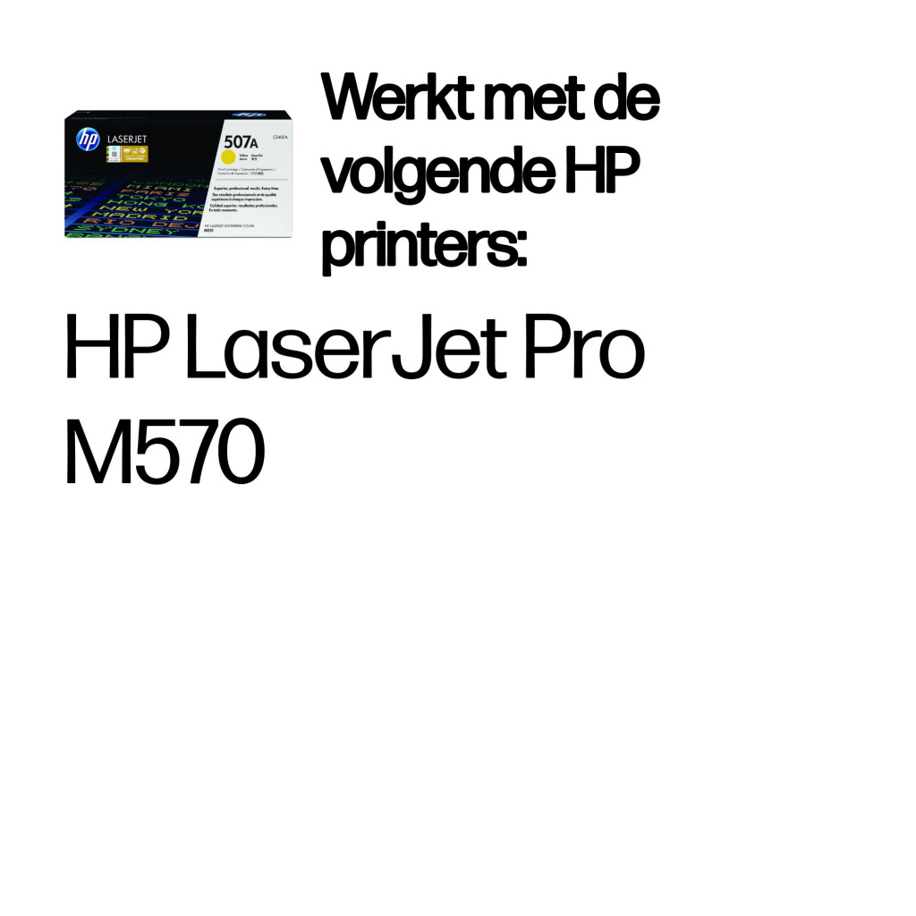 HP 507A originele gele LaserJet tonercartridge - Afbeelding 2