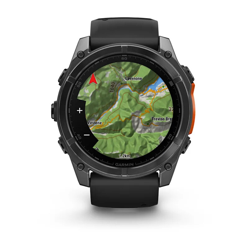 Garmin Fenix 8 3,56 cm (1.4") AMOLED 51 mm Digitaal 454 x 454 Pixels Touchscreen Grijs Wifi GPS - Afbeelding 6