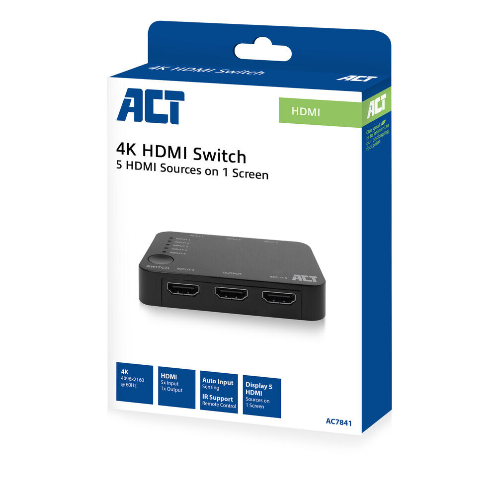 ACT 4K HDMI Switch 5 in, 1 out - Afbeelding 3
