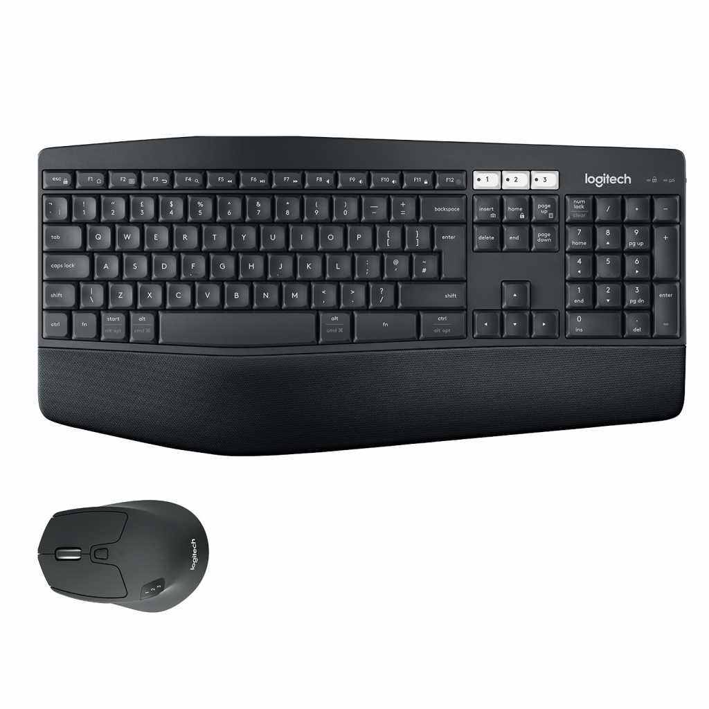 Logitech 920-008221 toetsenbord Inclusief muis Universeel RF-draadloos + Bluetooth QWERTZ Duits Zwart - Afbeelding 6