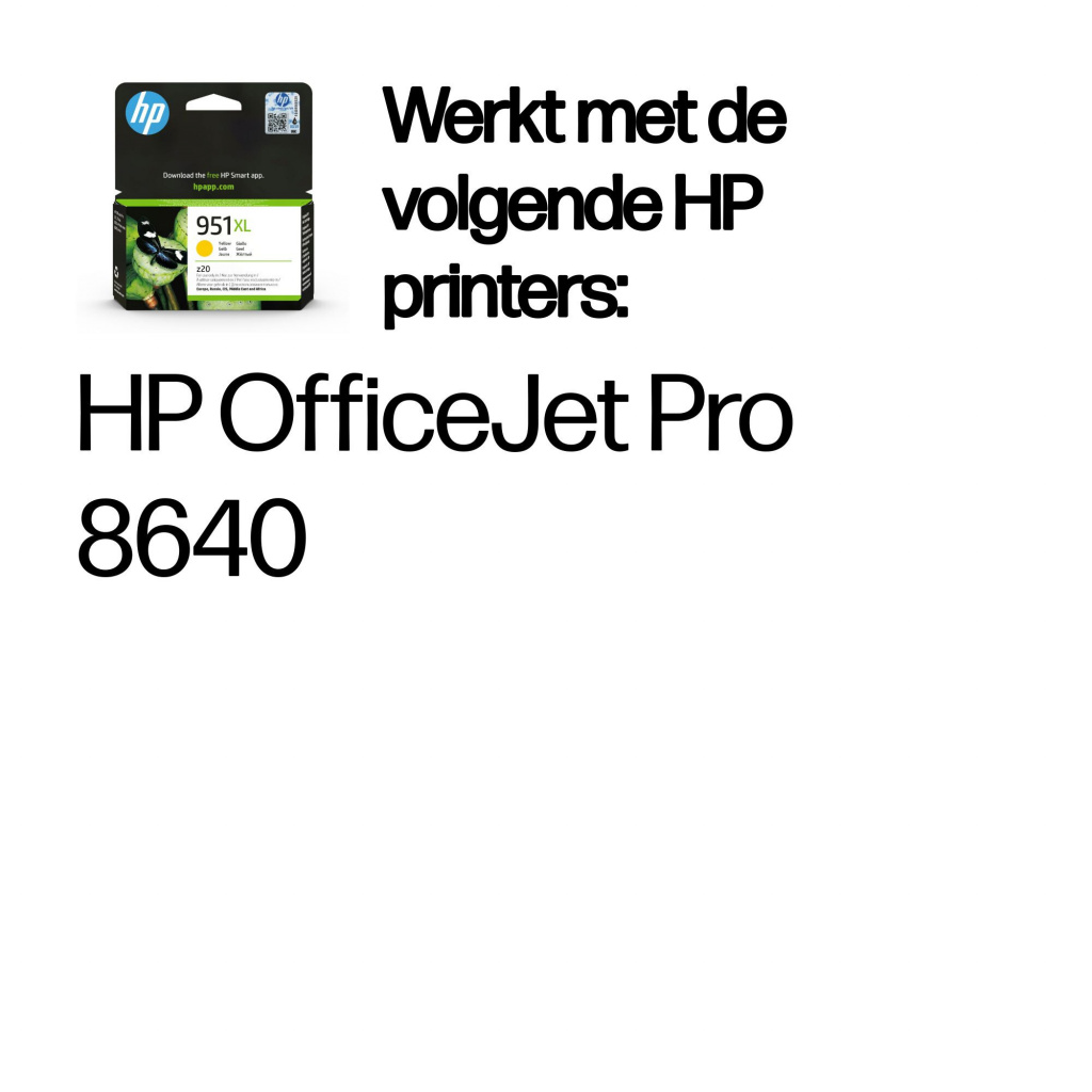 HP 951XL originele high-capacity gele inktcartridge - Afbeelding 2