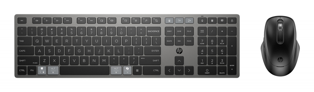 HP 720 Multi-Device Rechargeable Wireless Keyboard and Mouse Combo