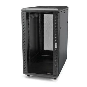 StarTech.com 4 Post 32U Netwerkkast, Vergrendelbare 19" Patchkast voor Computer / AV / IT / Data Apparatuur, Server Rack voor B