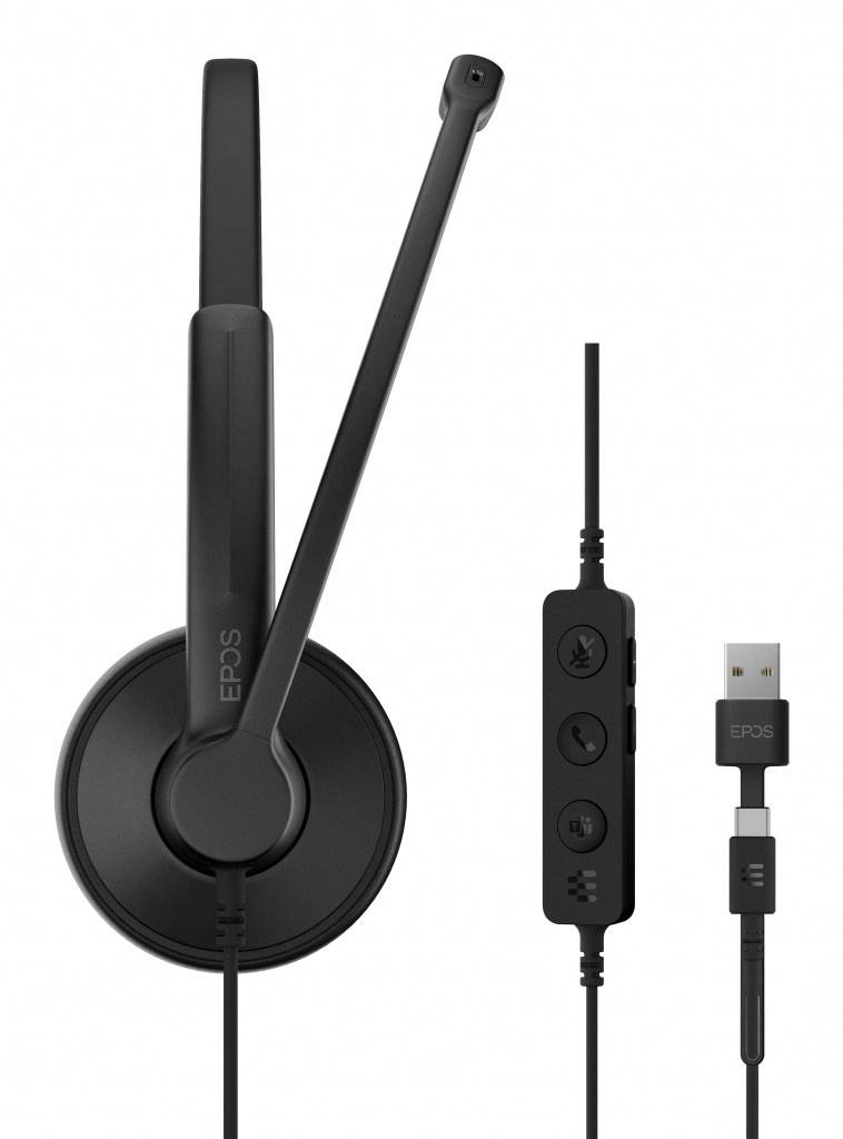 EPOS 1001421 hoofdtelefoon/headset Bedraad Hoofdband Kantoor/callcenter USB Type-C / USB Type-A Zwart - Afbeelding 11