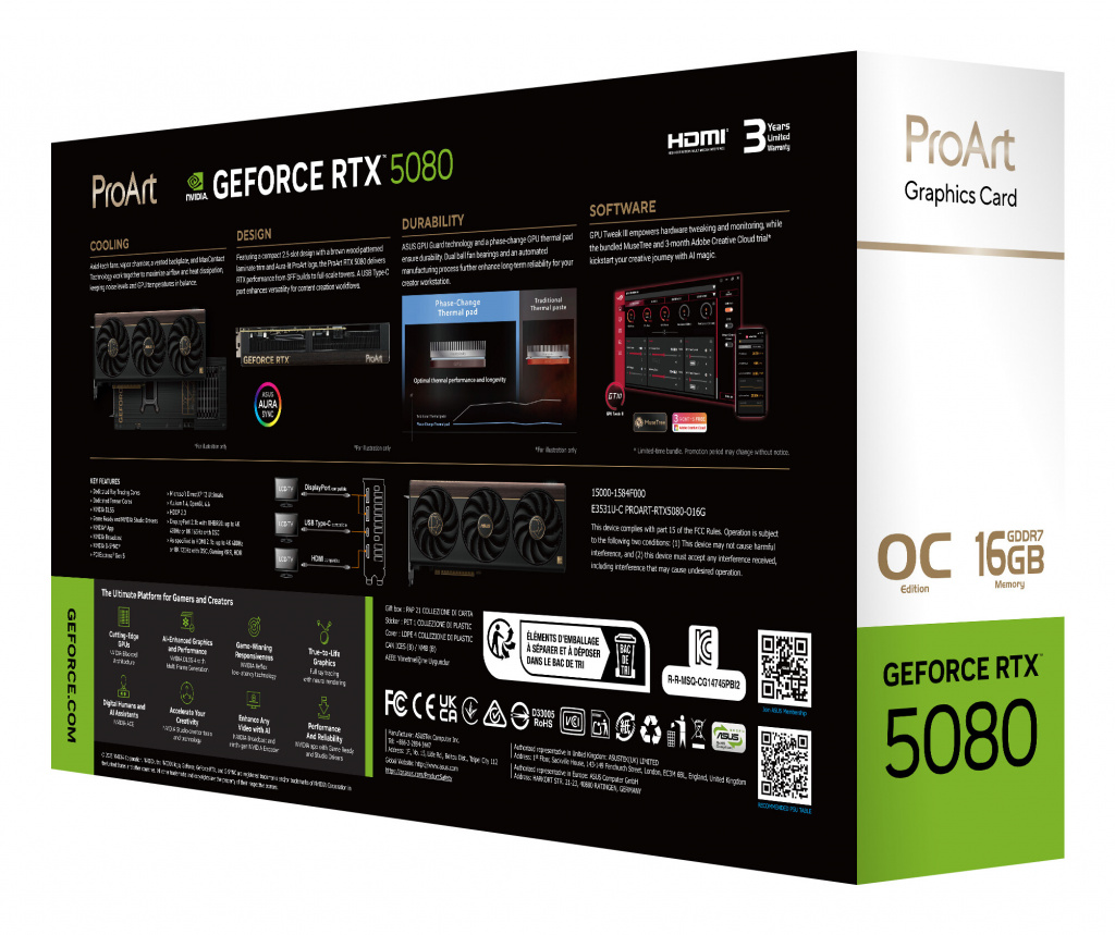 ASUS ProArt -RTX5080-O16G NVIDIA GeForce RTX 5080 16 GB GDDR7 - Afbeelding 16