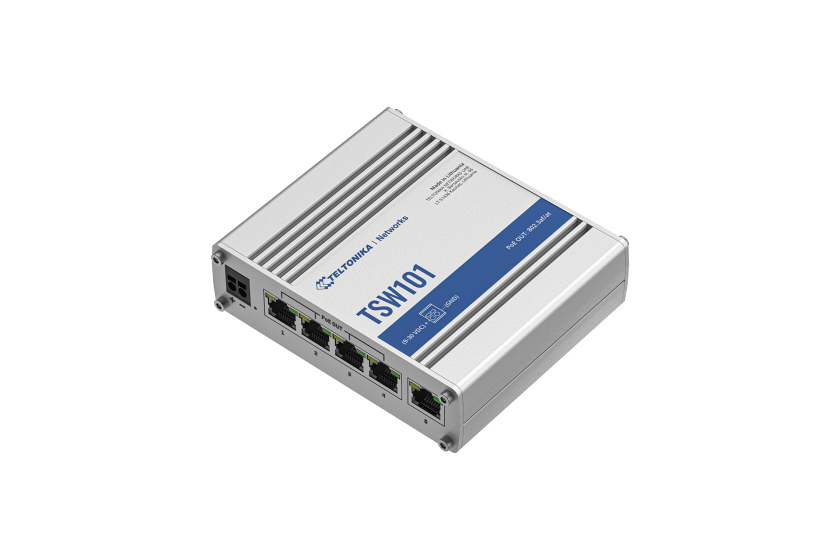 Teltonika TSW101 Gigabit Ethernet (10/100/1000) Power over Ethernet (PoE) Metallic - Afbeelding 4