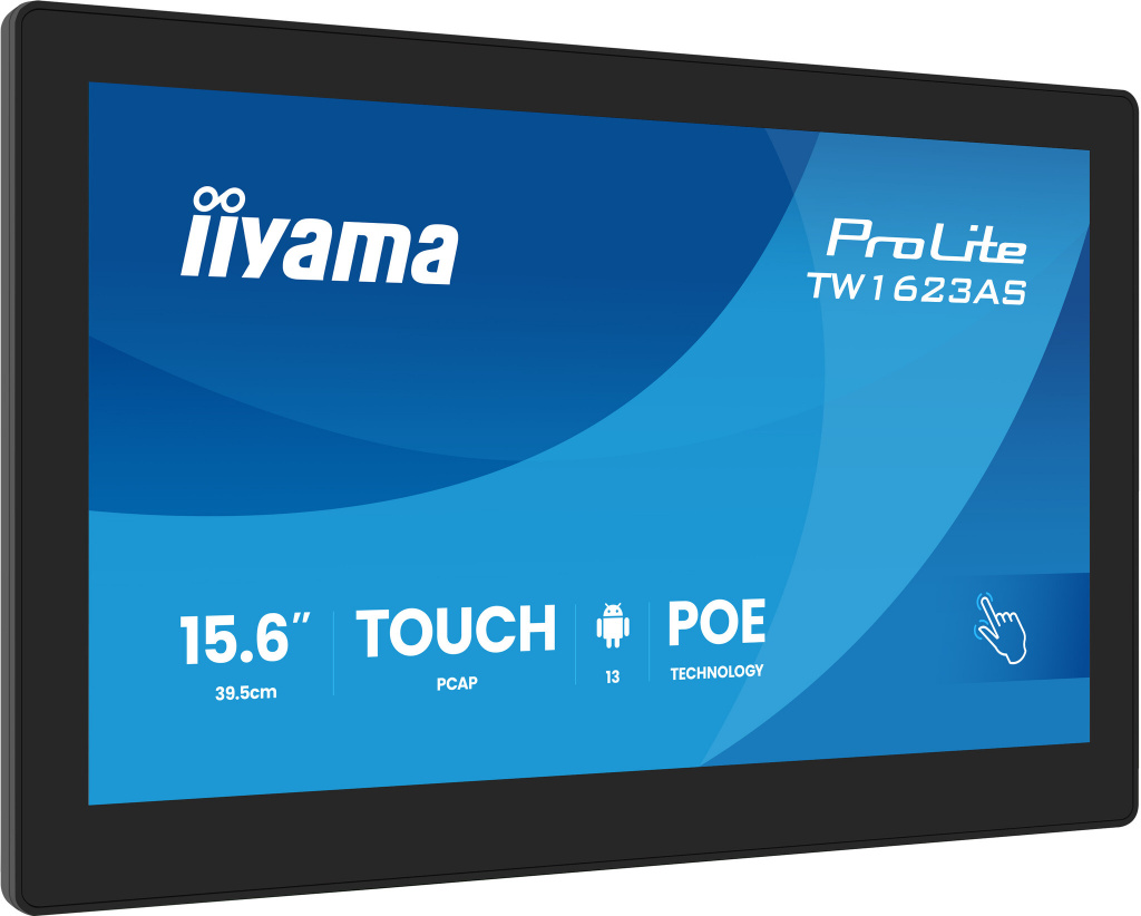 iiyama TW1623AS-B3P computer monitor 39,6 cm (15.6") 1920 x 1080 Pixels Full HD LED Touchscreen Zwart