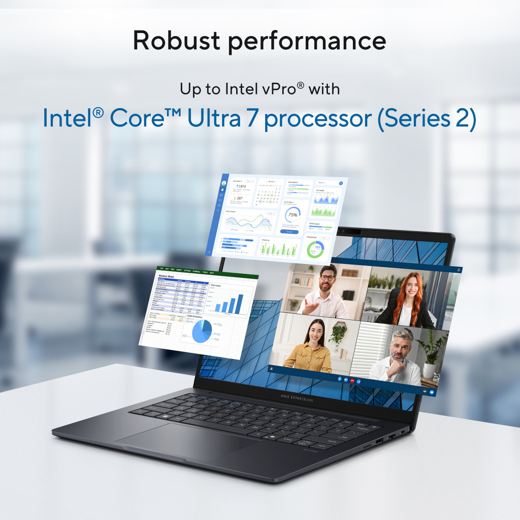 ASUS ExpertBook B3 B3405CCA-LY2769X Intel Core Ultra 7 255H Laptop 35,6 cm (14") WUXGA 32 GB DDR5-SDRAM 1 TB SSD Wi-Fi 6E (802.1 - Afbeelding 14