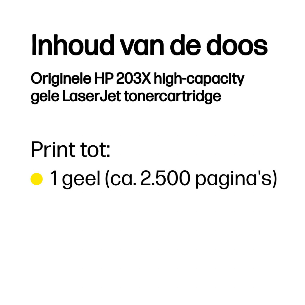 HP LaserJet Originele 203X high-capacity gele tonercartridge - Afbeelding 3