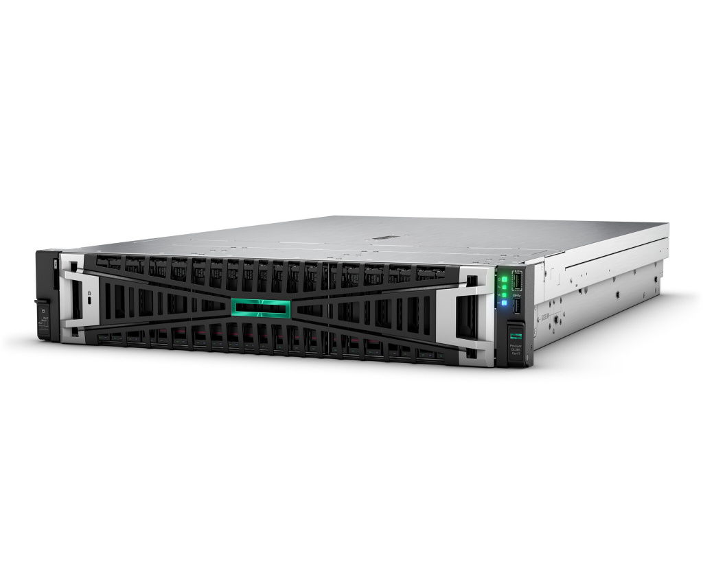 HPE ProLiant DL385 Gen11 9115 2.6GHz 16c 1P 2x32GB-R 8SFF 1x7.68TB NVMe SSD 2x1000W PS EU server Rack (2U) AMD EPYC 2,6 GHz 64 G - Afbeelding 2