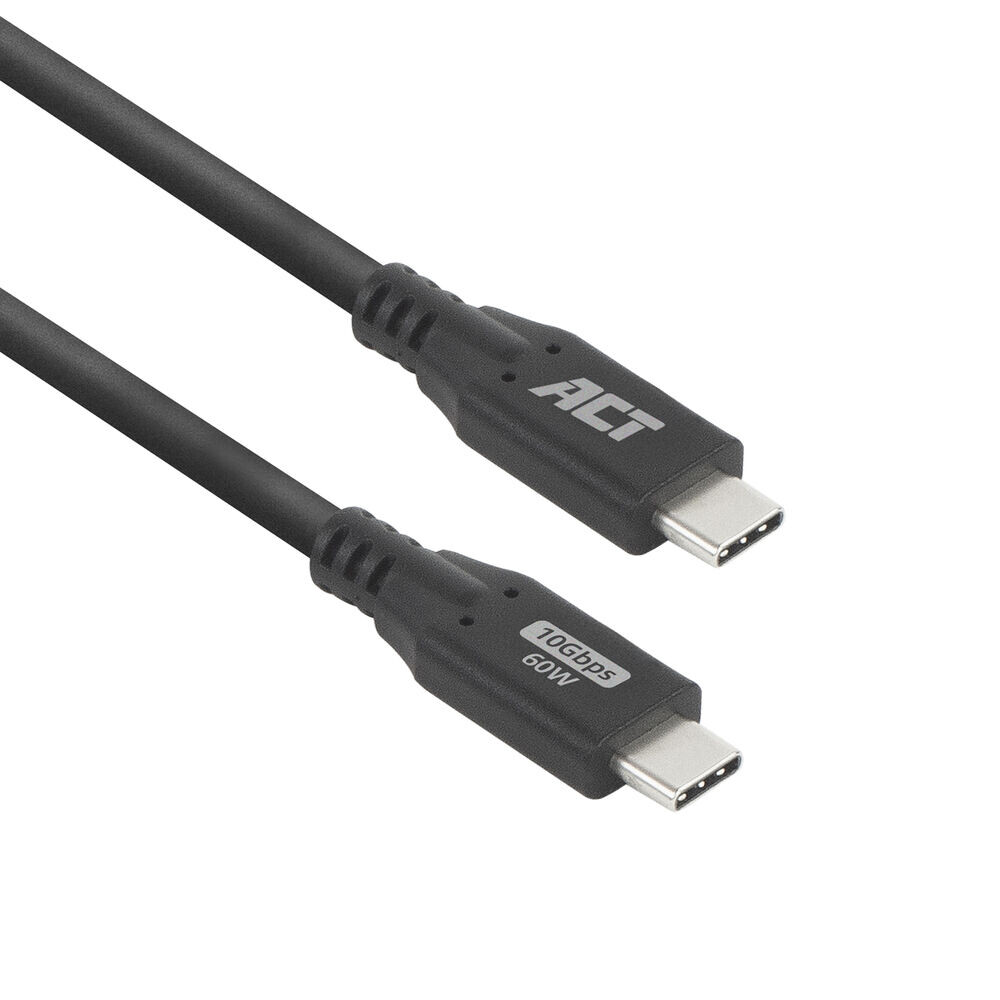 ACT USB 3.0 10Gbps 60W USB Type-C kabel, 1 meter
