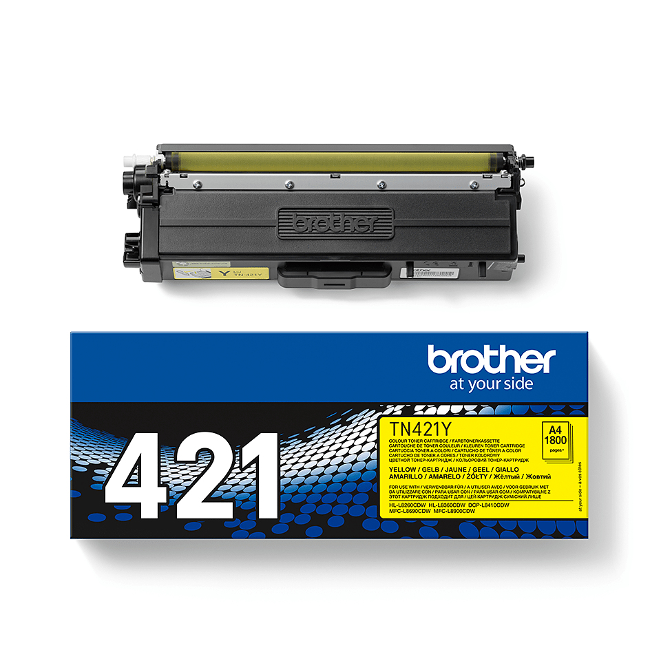 Brother TN-421Y tonercartridge 1 stuk(s) Origineel Geel - Afbeelding 2