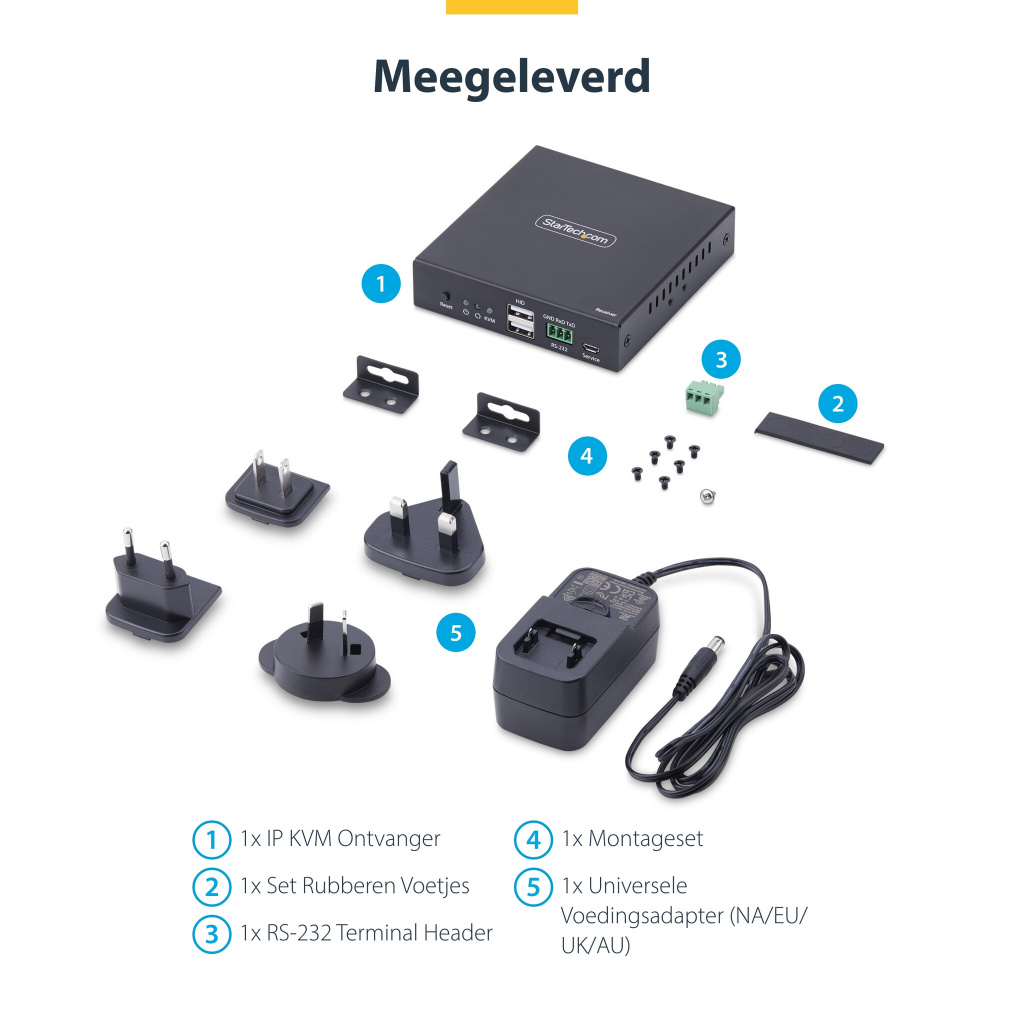 StarTech.com HDMI KVM Receiver Over IP Netwerk voor IH2006 Product Series, 4K 60Hz, Zonder Drivers, AVoIP, Inclusief Montagekit, - Afbeelding 14