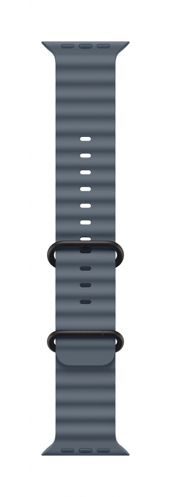 Apple Titanium Finish Band Blauw Fluorelastomeer, Titanium