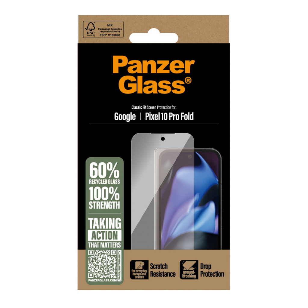 PanzerGlass ® Screen Protector Google Pixel 10 Pro Fold 5G | Classic Fit Doorzichtige schermbeschermer 1 stuk(s) - Afbeelding 3