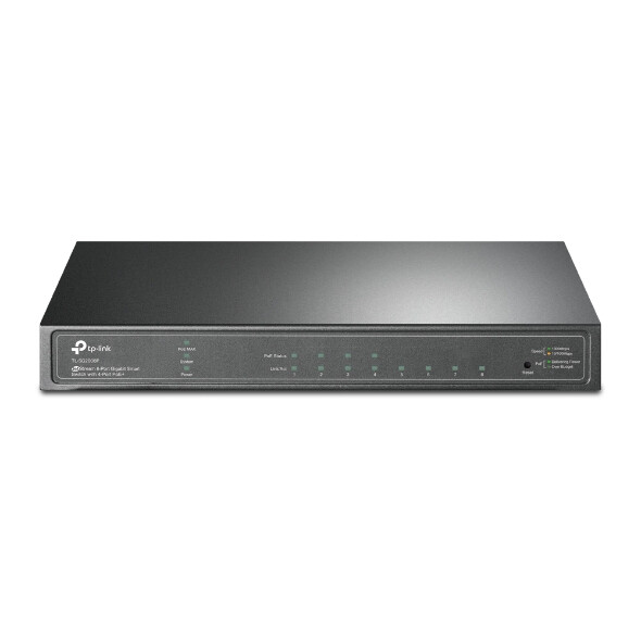 TP-Link JetStream TL-SG2008P netwerk-switch Managed L2/L2+ Gigabit Ethernet (10/100/1000) Power over Ethernet (PoE) Zwart