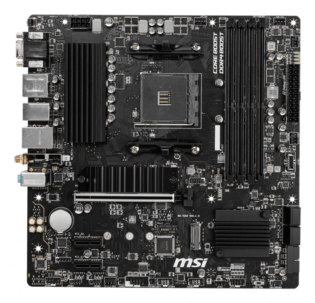 MSI B550M PRO-VDH WIFI moederbord AMD B550 Socket AM4 micro ATX - Afbeelding 2