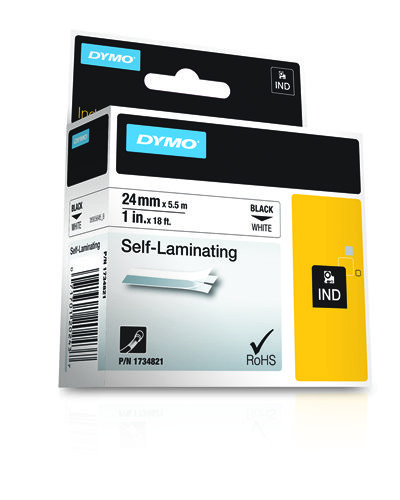 DYMO 24mm RHINO Self-Laminating Vinyl tape labelprinter-tape - Afbeelding 4