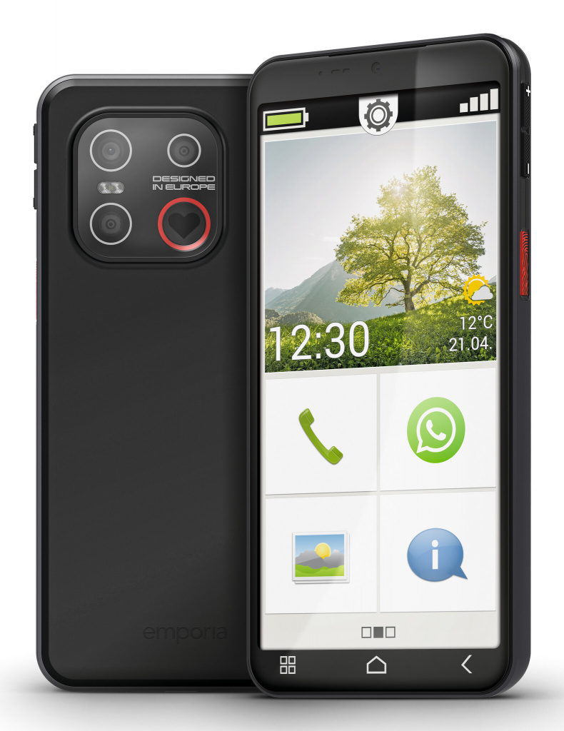 Emporia emporiaSMART.7lite 13,8 cm (5.45") Single SIM Android 15 4G USB Type-C 6 GB 128 GB 3500 mAh Zwart - Afbeelding 7