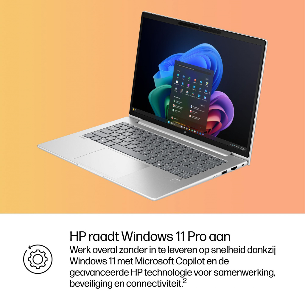 HP ProBook 4 PB4G1q14 X126100 14 32GB/512 PC NL Copilot+ PC Qualcomm Snapdragon X1-26-100 Laptop 35,6 cm (14") WUXGA LPDDR5x-SDR - Afbeelding 13