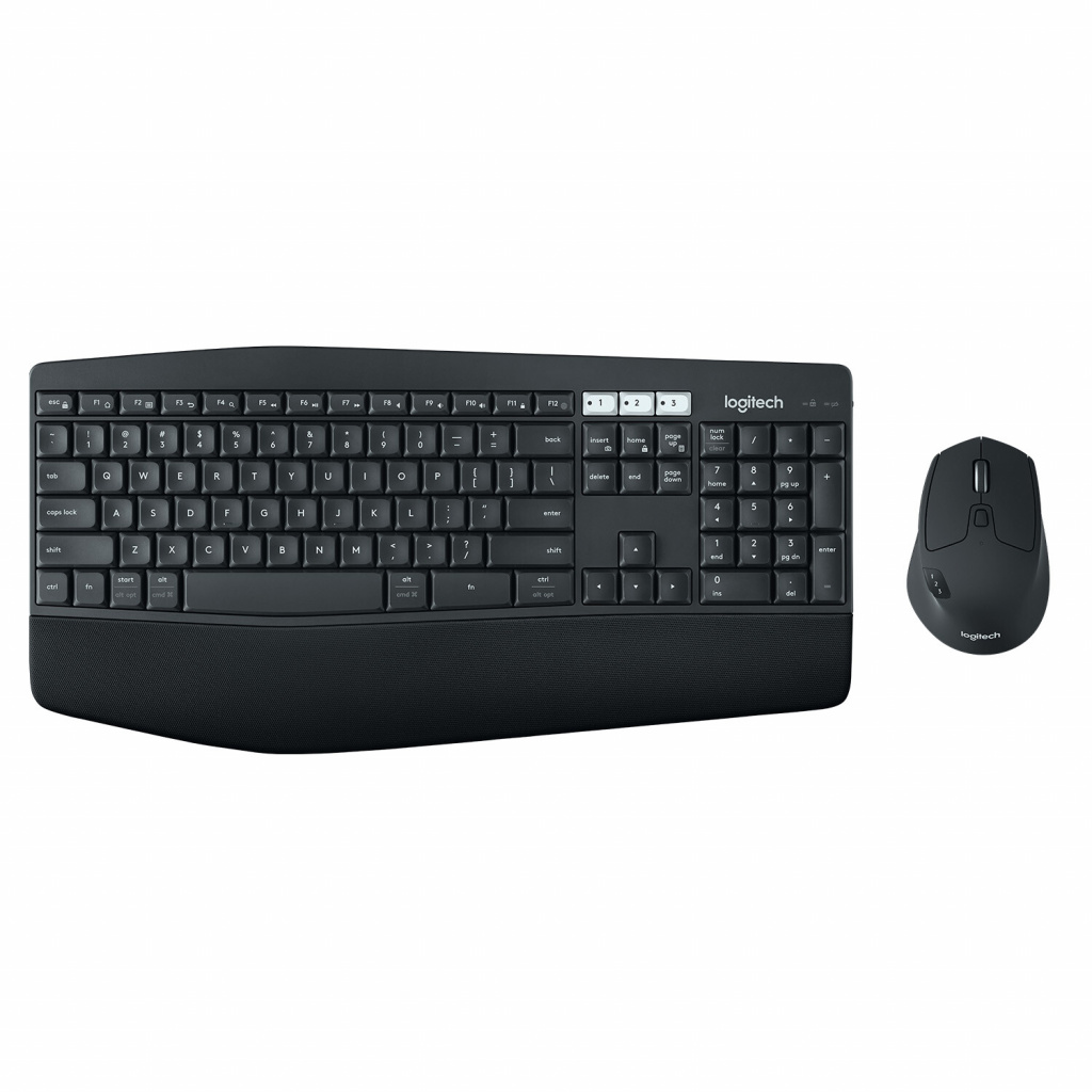 Logitech 920-008221 toetsenbord Inclusief muis Universeel RF-draadloos + Bluetooth QWERTZ Duits Zwart - Afbeelding 2